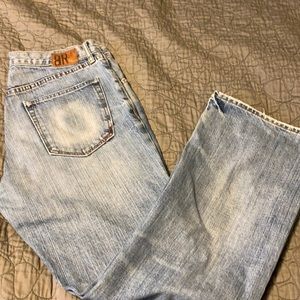 BR light wash bootcut jeans